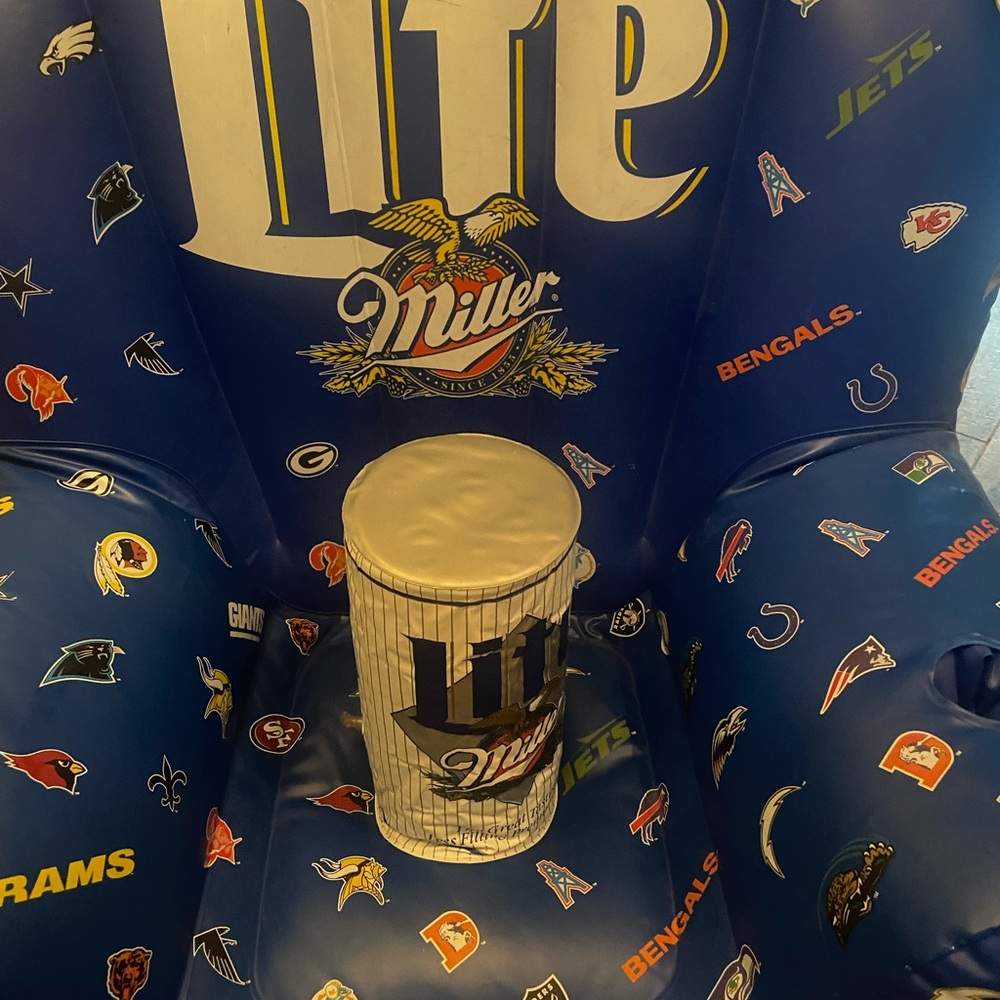 Miller Lite Inflatable Chair - Blue - Picture 2 of 6